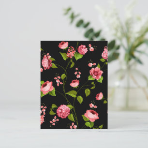 Cartes Pour Fêtes Annuelles Fleurs Motif 18