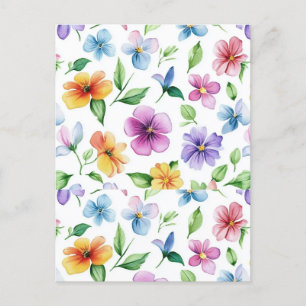 Cartes Pour Fêtes Annuelles Fleurs Motif Floral Sublimation-95652