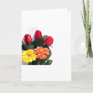 Cartes Pour Fêtes Annuelles Fleurs multicolores