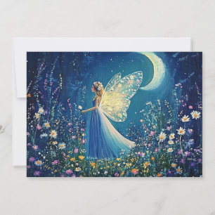 Cartes Pour Fêtes Annuelles Fleurs sauvages et fée