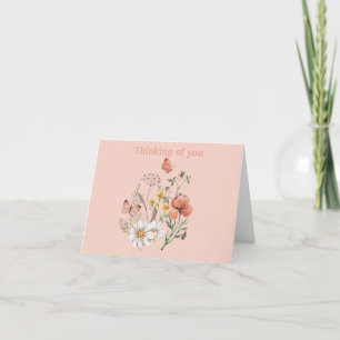Cartes Pour Fêtes Annuelles Fleurs sauvages personnalisées pour un prompt réta
