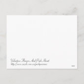 Cartes Pour Fêtes Annuelles Fleurs Valentine (Dos)