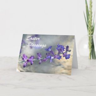Cartes Pour Fêtes Annuelles Fleurs violettes Pâques