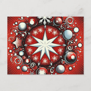 Cartes Pour Fêtes Annuelles Flocon de neige