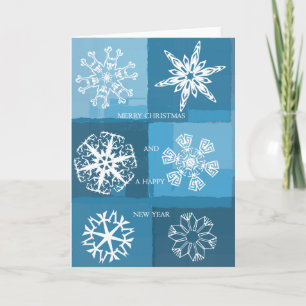 Cartes Pour Fêtes Annuelles Flocon de neige