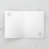Cartes Pour Fêtes Annuelles Flocon de neige aquarelle (Intérieur)
