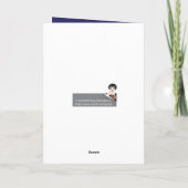 Cartes Pour Fêtes Annuelles Flocon de neige de kayak (Dos)