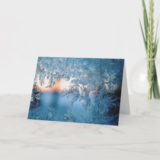 Cartes Pour Fêtes Annuelles Flocon de neige de Noël (Devant)