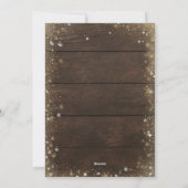 Cartes Pour Fêtes Annuelles Flocon de neige en or rustique Joyeux Noël (Dos)