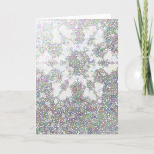Cartes Pour Fêtes Annuelles Flocon de neige impressionniste