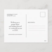 Cartes Pour Fêtes Annuelles Flocon de neige moderne et élégant | Salutations (Dos)