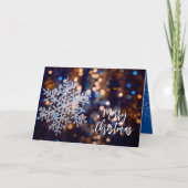 Cartes Pour Fêtes Annuelles Flocon de neige - Noël plié (Devant)