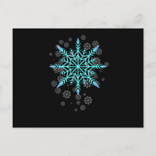 Cartes Pour Fêtes Annuelles Flocon de neige rétro pour femmes