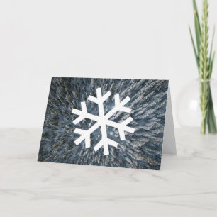 Cartes Pour Fêtes Annuelles Flocon en baisse