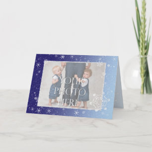Cartes Pour Fêtes Annuelles Flocons de cristal