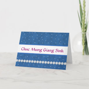 Cartes Pour Fêtes Annuelles Flocons de neige de Chuc Mung Giang Sinh de