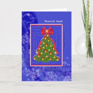 Cartes Pour Fêtes Annuelles Flocons de neige de l'arbre de Noël O Tannenbaum