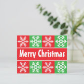 Cartes Pour Fêtes Annuelles Flocons de neige de Noël (Debout devant)