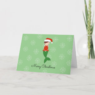 Cartes Pour Fêtes Annuelles Flocons de neige de Noël Sirène