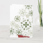 Cartes Pour Fêtes Annuelles Flocons de neige lettons (Dos)