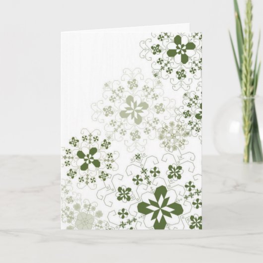 Cartes Pour Fêtes Annuelles Flocons de neige lettons (Devant)