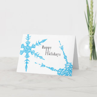 Cartes Pour Fêtes Annuelles Flocons de vacances