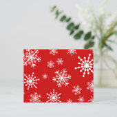 Cartes Pour Fêtes Annuelles Flocons de vacances (Debout devant)