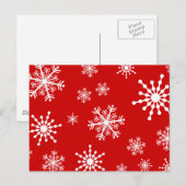 Cartes Pour Fêtes Annuelles Flocons de vacances (Devant / Derrière)