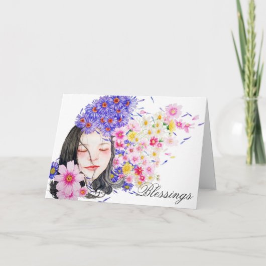 Cartes Pour Fêtes Annuelles Flora Happy Flowers Pagan (Devant)