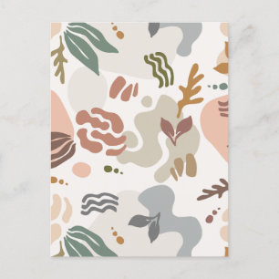 Cartes Pour Fêtes Annuelles Floral botanique minimal