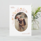 Cartes Pour Fêtes Annuelles Floral d'automne doux (Debout devant)
