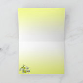 Cartes Pour Fêtes Annuelles Floral jaune (Intérieur)