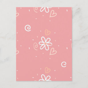 Cartes Pour Fêtes Annuelles Floral minimal