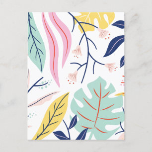 Cartes Pour Fêtes Annuelles Floral minimal