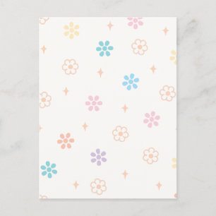 Cartes Pour Fêtes Annuelles Floral minimaliste
