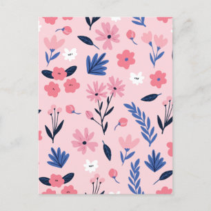 Cartes Pour Fêtes Annuelles Floral minimaliste
