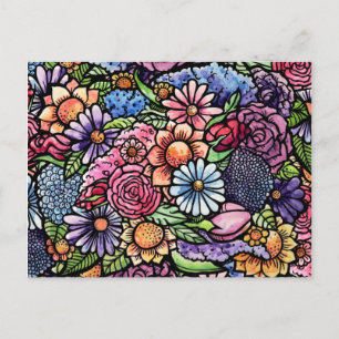 Cartes Pour Fêtes Annuelles Flore Bouquet Fleur de printemps