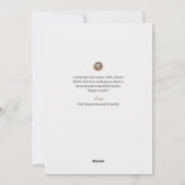 Cartes Pour Fêtes Annuelles Flore Élégant Script Pâques Famille Lapin Pâques (Dos)