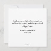 Cartes Pour Fêtes Annuelles Flore Pastel Printemps Lop Bunny Earl (Dos)