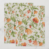 Cartes Pour Fêtes Annuelles Flores 2 (Devant / Derrière)