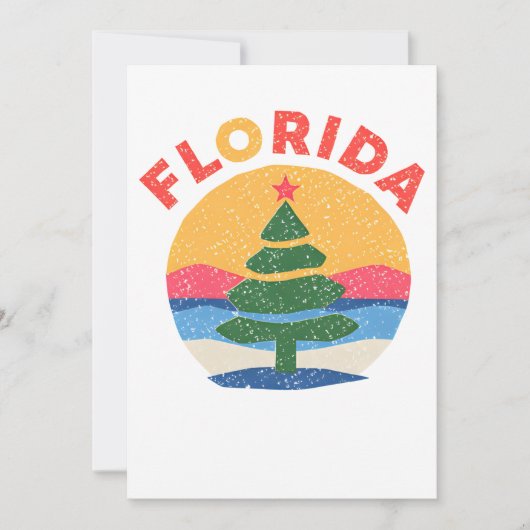 Cartes Pour Fêtes Annuelles Florida christmas (Devant)