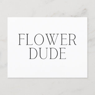 Cartes Pour Fêtes Annuelles Flower Dude - Simple