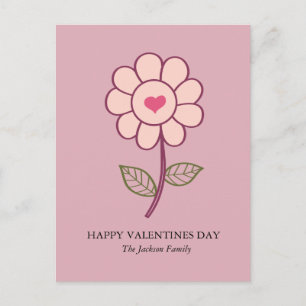 Cartes Pour Fêtes Annuelles flower heart