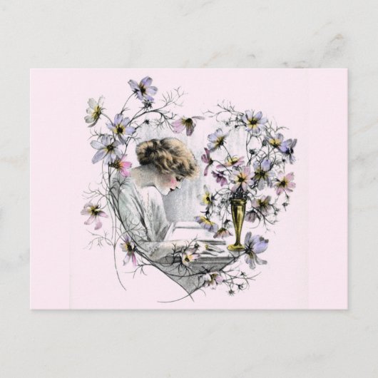 Cartes Pour Fêtes Annuelles Flower Heart Valentine (Devant)