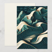 Cartes Pour Fêtes Annuelles Flowing harmony (Devant / Derrière)