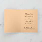 Cartes Pour Fêtes Annuelles Fluffy, cute, white bunny, custom (Intérieur)