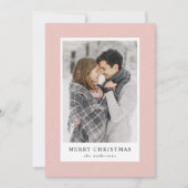 Cartes Pour Fêtes Annuelles Flûtes de neige modernes Blu rose photo (Devant)