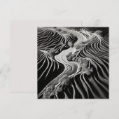 Cartes Pour Fêtes Annuelles Flux fractal (Devant / Derrière)