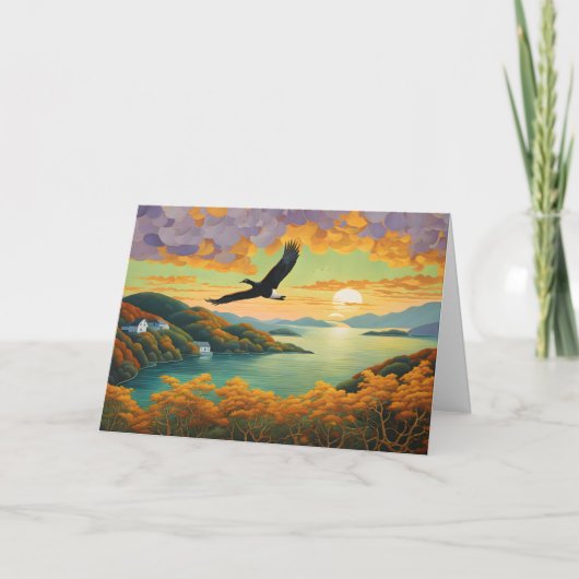 Cartes Pour Fêtes Annuelles Flying Home Fête des pères (Devant)