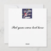 Cartes Pour Fêtes Annuelles Flying Pig Père Noël (Dos)